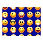 dark blue Emoji Double Sided Flano Blanket (Mini)