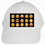 black Emojis White Cap