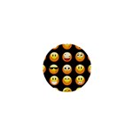 black Emojis 1  Mini Button