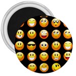 black Emojis 3  Magnet