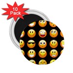 black Emojis 2.25  Magnet (10 pack)