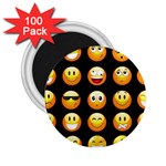 black Emojis 2.25  Magnet (100 pack) 