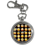 black Emojis Key Chain Watch