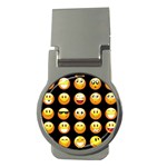 black Emojis Money Clip (Round)