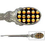 black Emojis Letter Opener