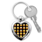 black Emojis Key Chain (Heart)