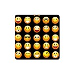 black Emojis Magnet (Square)