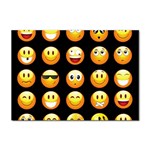 black Emojis Sticker A4 (10 pack)