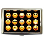 black Emojis Cigarette Money Case