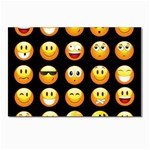 black Emojis Postcard 4 x 6  (Pkg of 10)