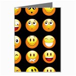 black Emojis Greeting Card