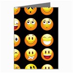 black Emojis Greeting Cards (Pkg of 8)