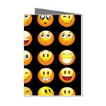 black Emojis Mini Greeting Cards (Pkg of 8)