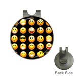 black Emojis Golf Ball Marker Hat Clip