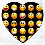 black Emojis Jigsaw Puzzle (Heart)