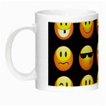 black Emojis Night Luminous Mug