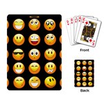 black Emojis Playing Cards Single Design