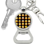 black Emojis Bottle Opener Key Chain