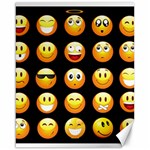 black Emojis Canvas 16  x 20 