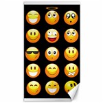 black Emojis Canvas 40  x 72 