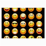 black Emojis Large Glasses Cloth