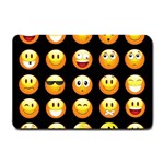 black Emojis Small Doormat