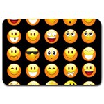 black Emojis Large Doormat