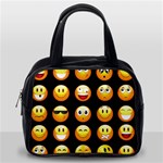 black Emojis Classic Handbag (One Side)