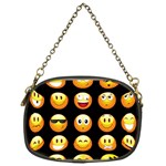 black Emojis Chain Purse (One Side)