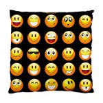 black Emojis Standard Cushion Case (One Side)