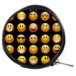 black Emojis Mini Makeup Bag