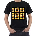 black Emojis Men s T-Shirt (Black)