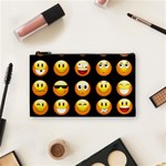 black Emojis Cosmetic Bag (Small)