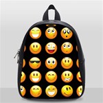 black Emojis School Bag (Small)