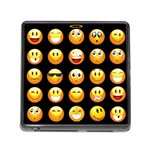 black Emojis Memory Card Reader (Square)