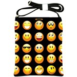 black Emojis Shoulder Sling Bag