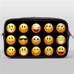 black Emojis Toiletries Bag (One Side)