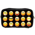 black Emojis Toiletries Bag (Two Sides)