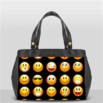 black Emojis Oversize Office Handbag