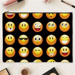 black Emojis Cosmetic Bag (XXXL)