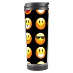 black Emojis Travel Tumbler