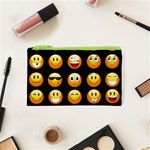 black Emojis Cosmetic Bag (XS)