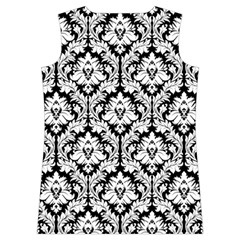 Black & White Damask Pattern Women s Basketball Tank Top from ArtsNow.com Back