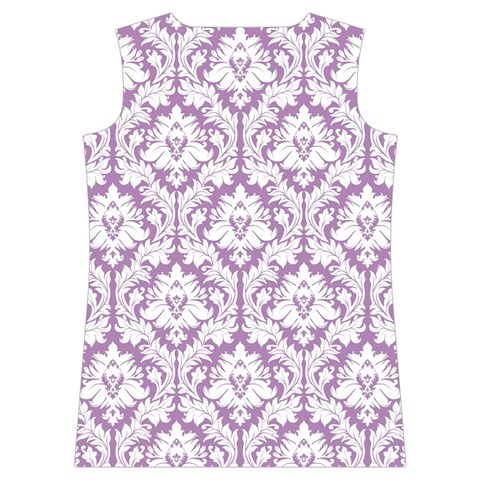 Lilac Damask Pattern Women s Basketball Tank Top from ArtsNow.com Back