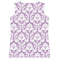 Lilac Damask Pattern Women s Basketball Tank Top from ArtsNow.com Back