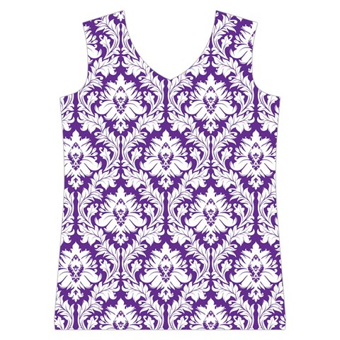 Royal Purple Damask Pattern Women s Basketball Tank Top from ArtsNow.com Front