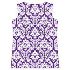 Royal Purple Damask Pattern Women s Basketball Tank Top from ArtsNow.com Back