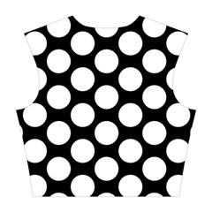 Black And White Polkadot Cotton Crop Top from ArtsNow.com Back