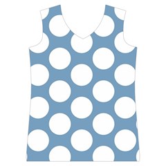 Blue Polkadot Women s Basketball Tank Top from ArtsNow.com Front