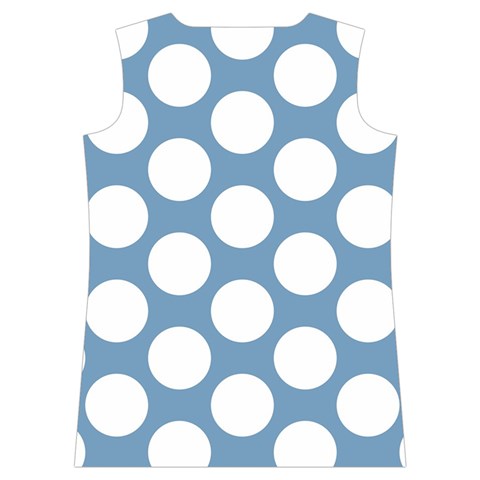 Blue Polkadot Women s Basketball Tank Top from ArtsNow.com Back